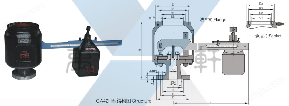 GA42H-40C型单杠杆安全阀(图1)
